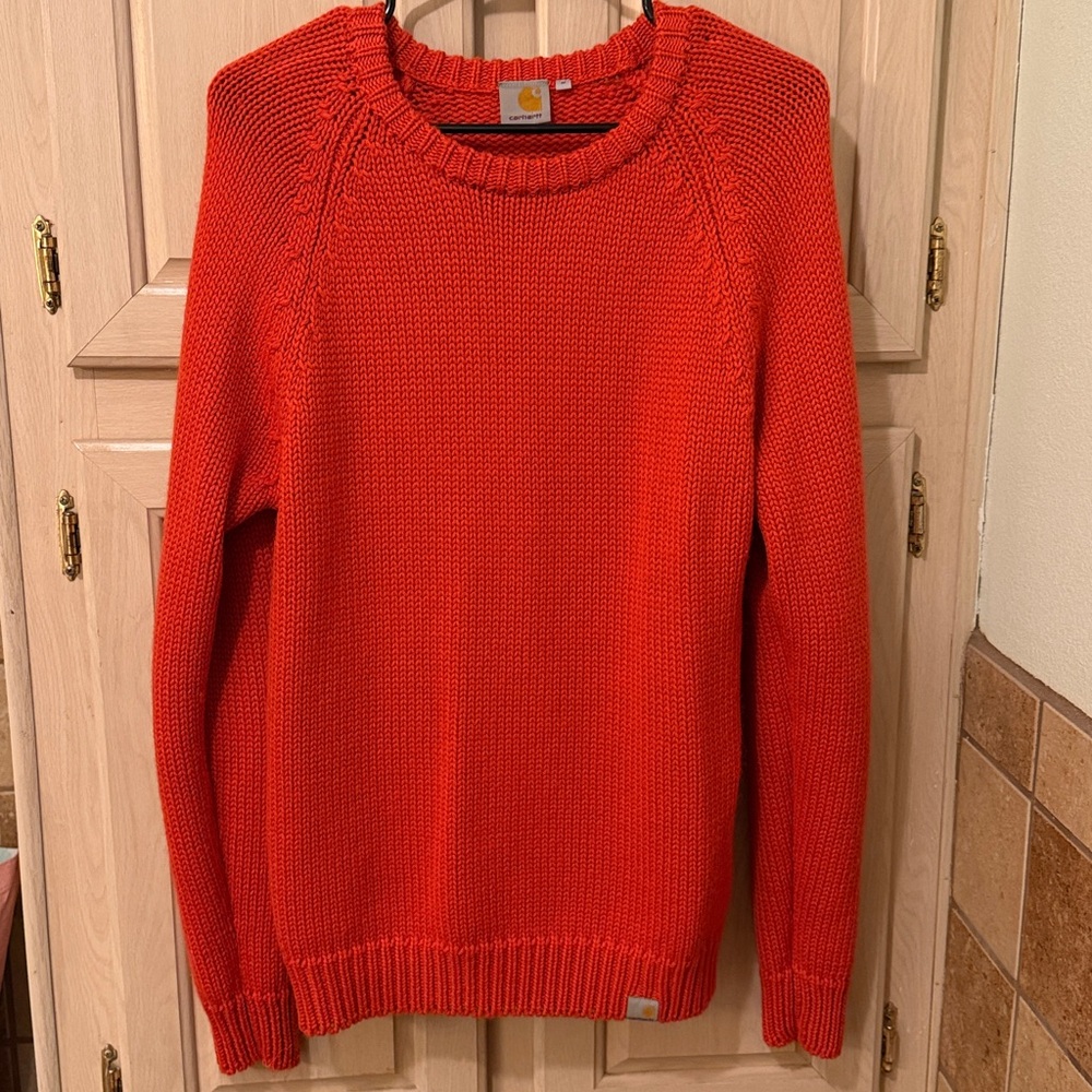 Carhartt Vibrant Orange Crew Neck Sweater